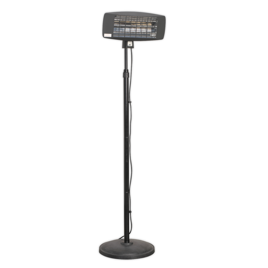 2000W High Efficiency Infrared Quartz Patio Heater with Telescopic Floor Stand