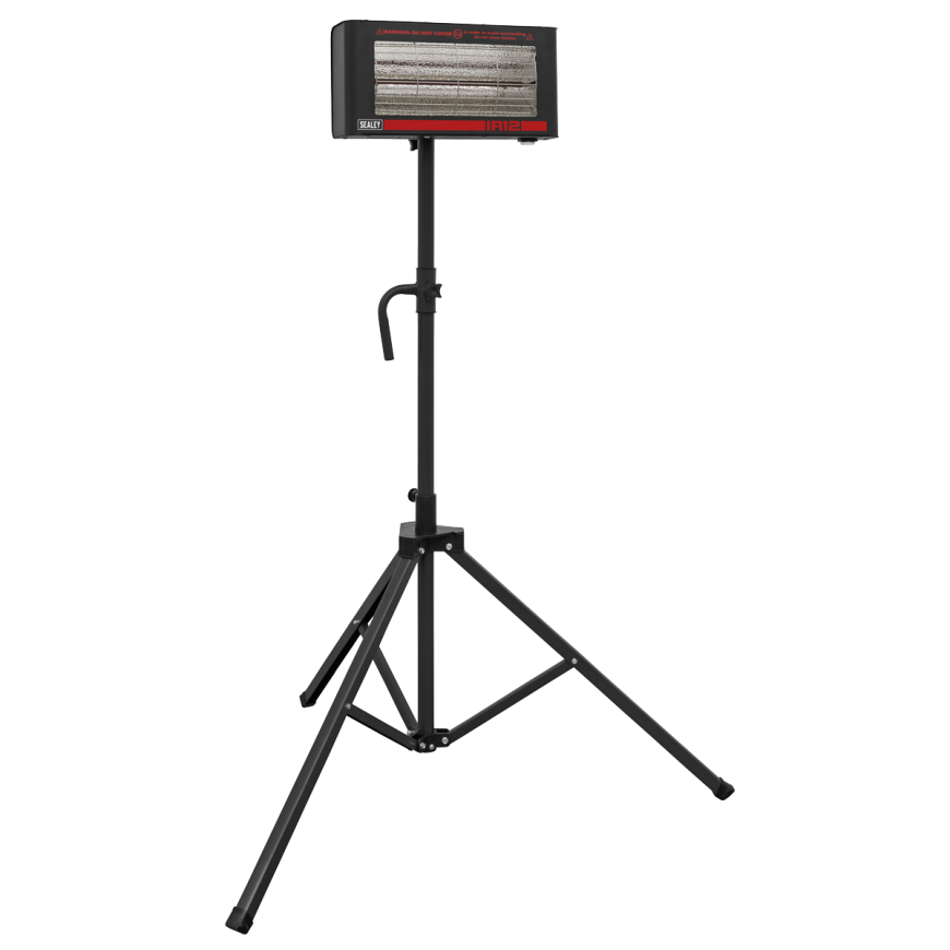 1.2kW Infrared Quartz Heater with Tripod Stand 230V