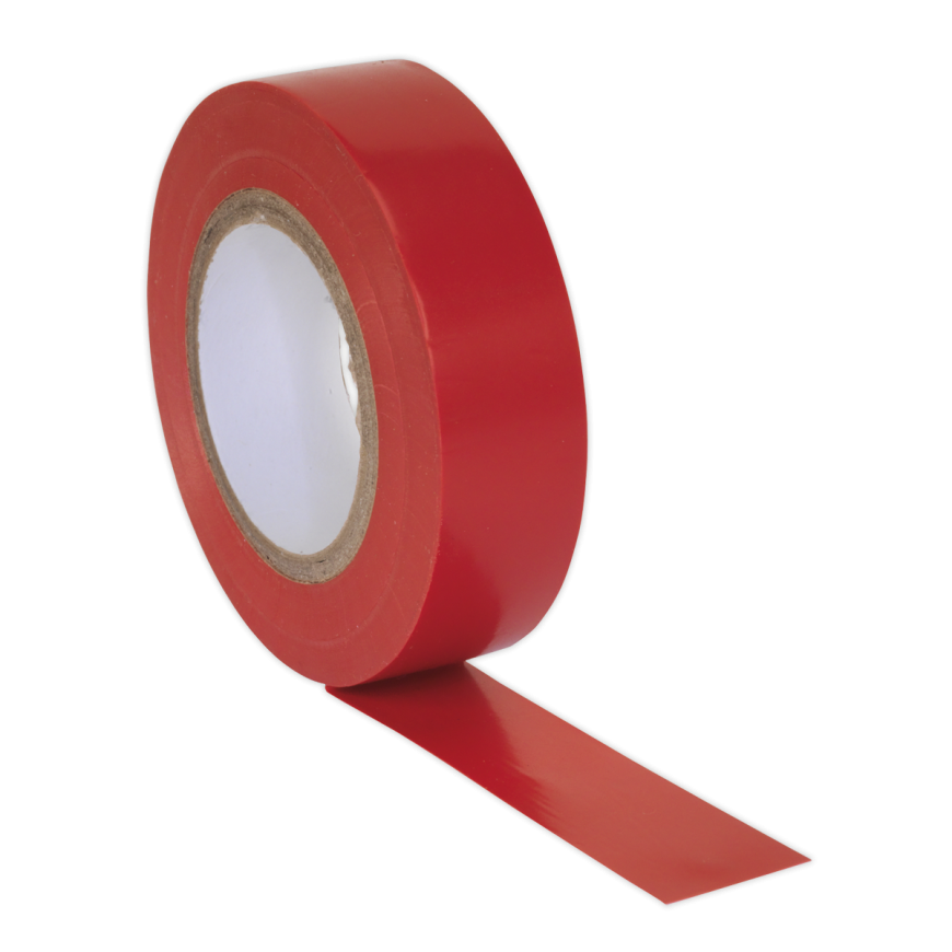 19mm x 20m Red PVC Insulating Tape - Pack of 10