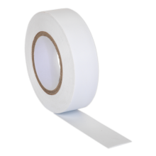 19mm x 20m White PVC Insulating Tape - Pack of 10
