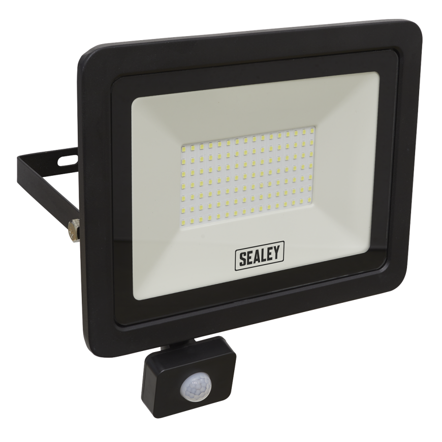 100W SMD LED Extra-Slim Floodlight with PIR Sensor