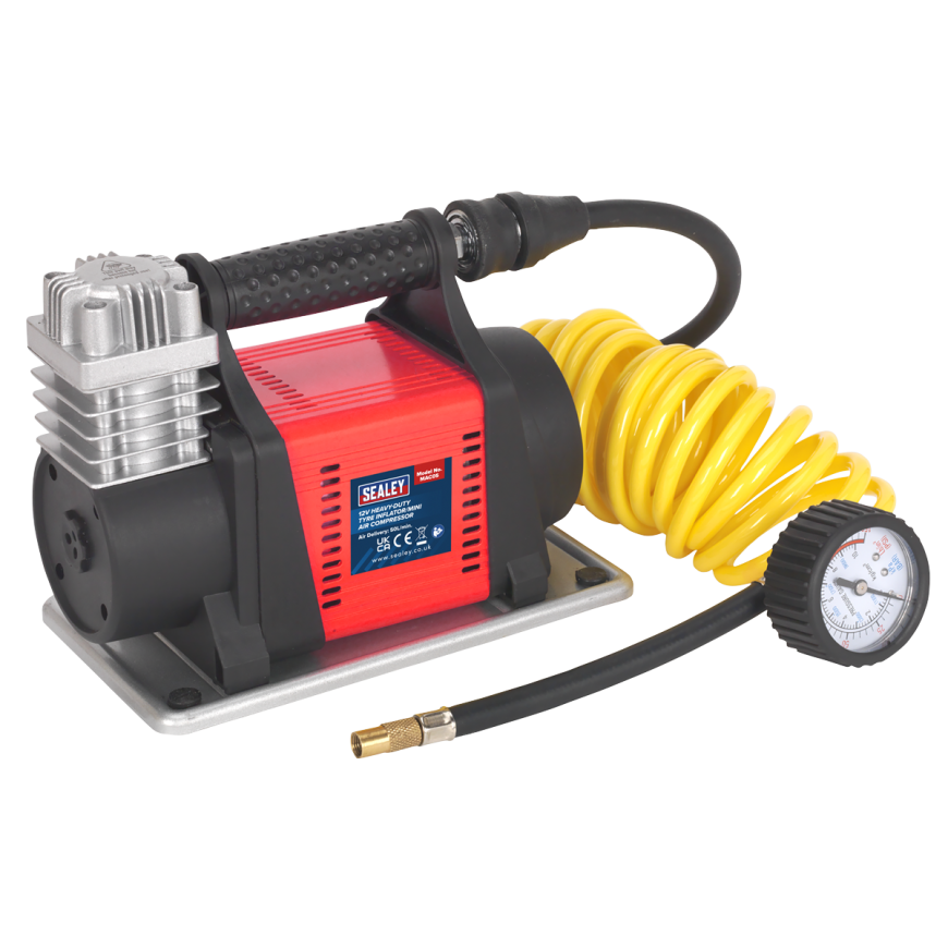 12V Heavy-Duty Tyre Inflator/Mini Air Compressor