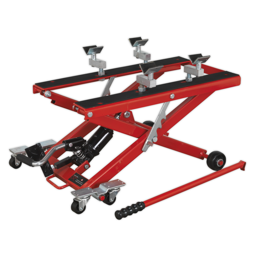 500kg Scissor Motorcycle Lift with Frame Supports