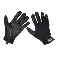Light Palm Tactouch Mechanic's Gloves - Large
