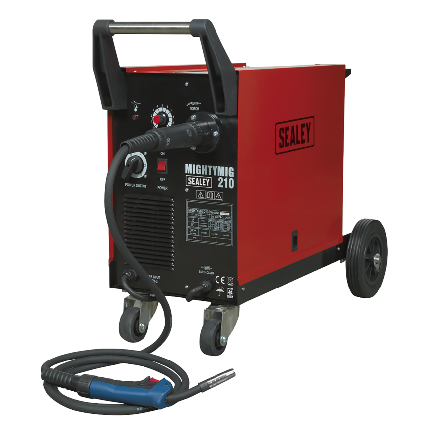 210A Professional Gas/No-Gas MIG Welder with Euro Torch