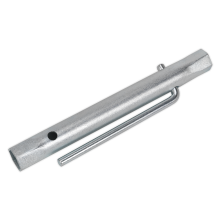 16/18mm Double End Long Reach Spark Plug Box Spanner with L-Bar