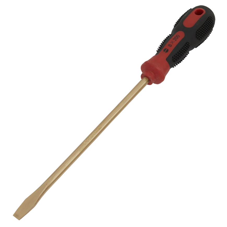 8 x 200mm Slotted Screwdriver - Non-Sparking