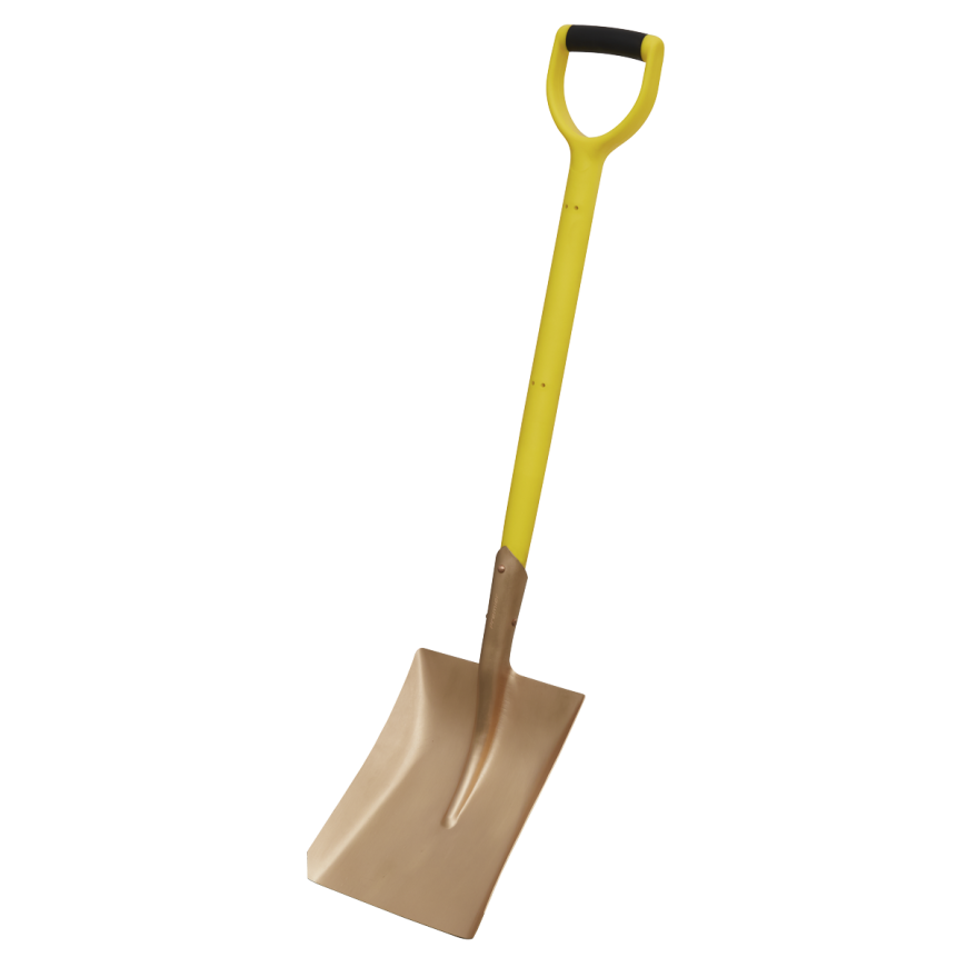 240 x 418 x 990mm Square Shovel - Non-Sparking