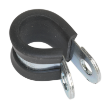 Ø12/13mm Rubber Lined P-Clip - Pack of 25