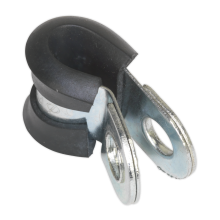 Ø6mm Rubber Lined P-Clip - Pack of 25