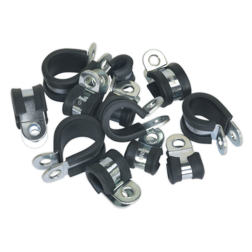 60pc Rubber Lined P-Clip Assortment