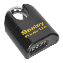 Steel Body Shrouded Shackle Combination Padlock