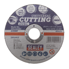 Ø115 x 1.6mm Universal Cutting Disc Ø22.2mm Bore