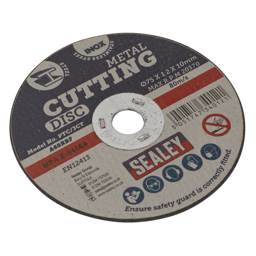 Ø75 x 1.2mm Cutting Disc Ø10mm Bore