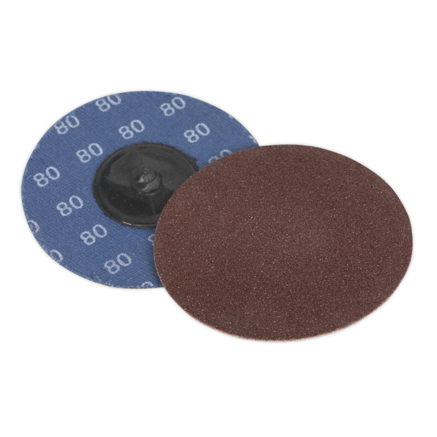 Ø75mm Quick-Change Sanding Disc 80Grit - Pack of 10