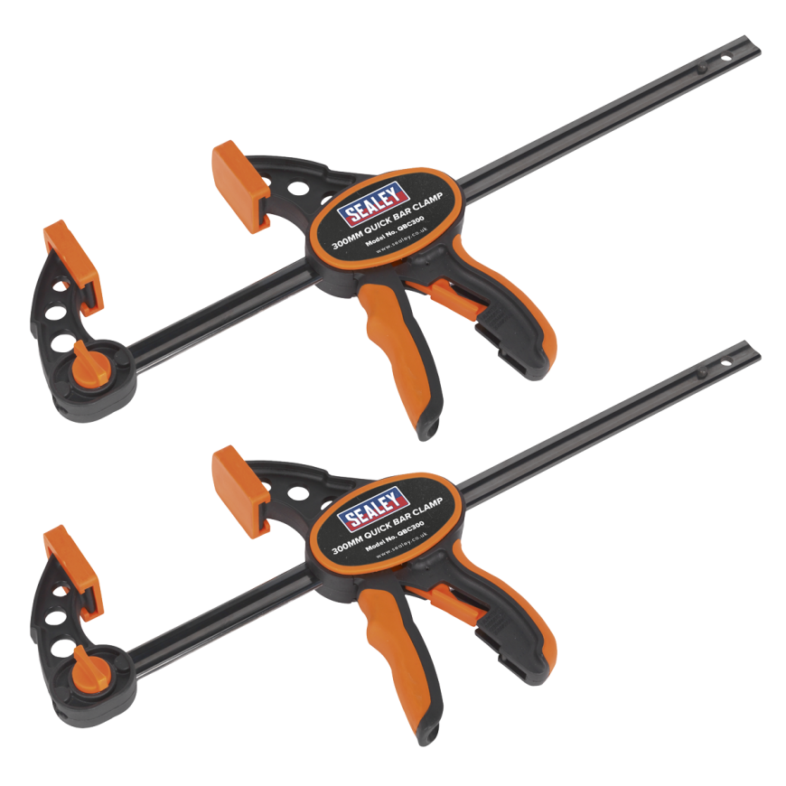 2pc 300mm Quick Bar Clamp Set