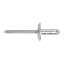 Ø4.8 x 27mm Aluminium Multi-Grip Rivet Large Flange - Pack of 100