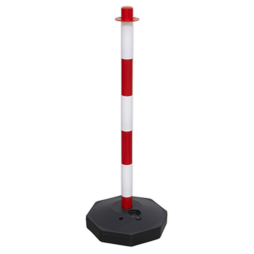 Red/White Post with Base