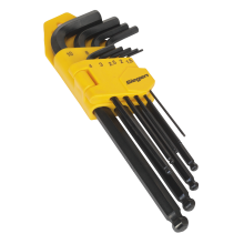 9pc Long Ball-End Hex Key Set