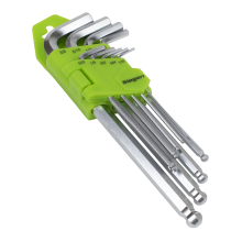 9pc Long Ball-End Hex Key Set - Imperial