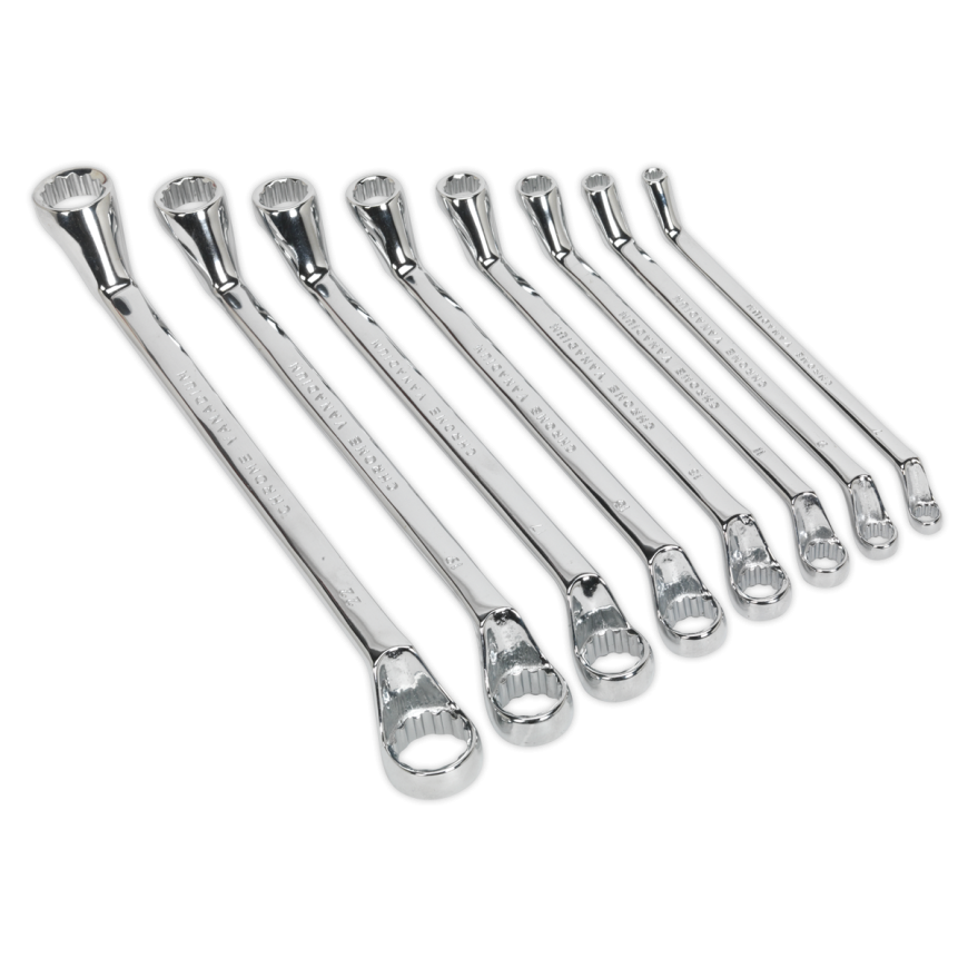 8pc Deep Offset Ring Spanner Set