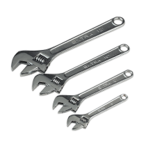 4pc Adjustable Wrench Set