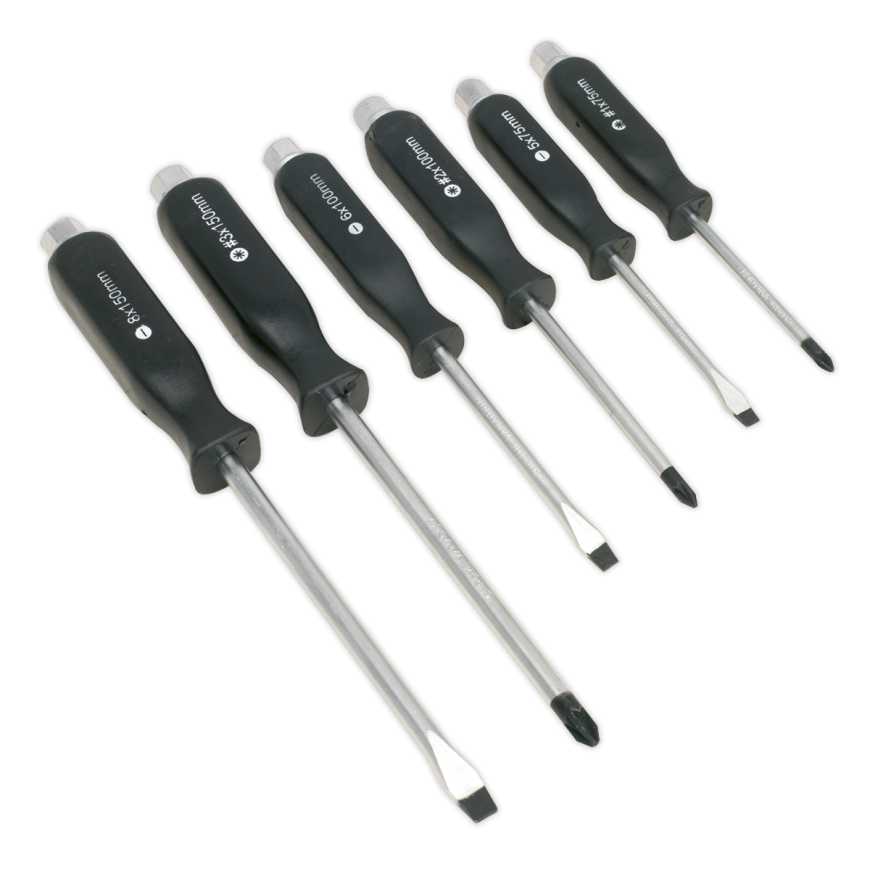 6pc Hammer-Thru Screwdriver Set