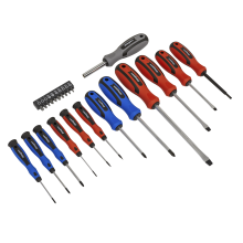 23pc Soft Grip Screwdriver & Bit Set