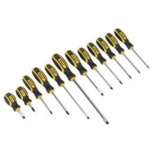 12pc Soft Grip Screwdriver Set