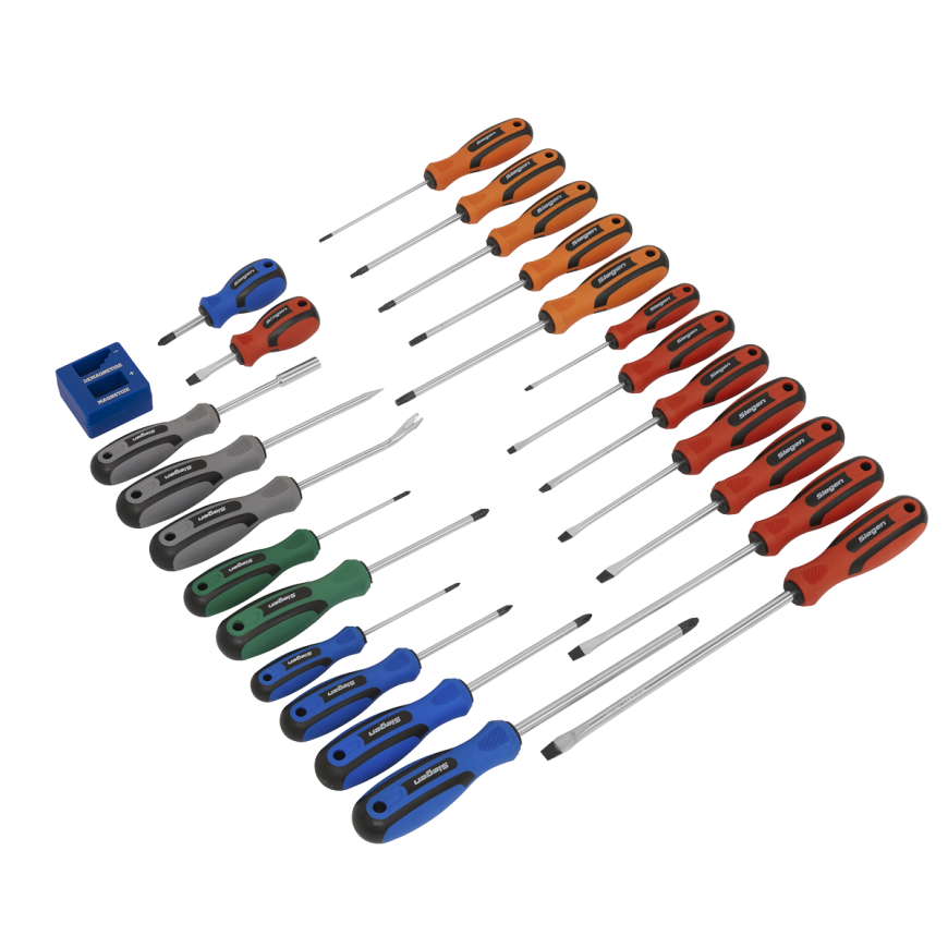 24pc Soft Grip Screwdriver Set