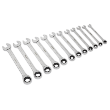 12pc Combination Ratchet Spanner Set