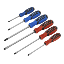 6pc Hammer-Thru Screwdriver Set