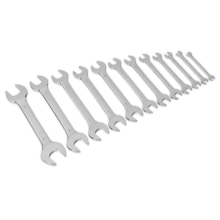 12pc Double Open-End Spanner Set