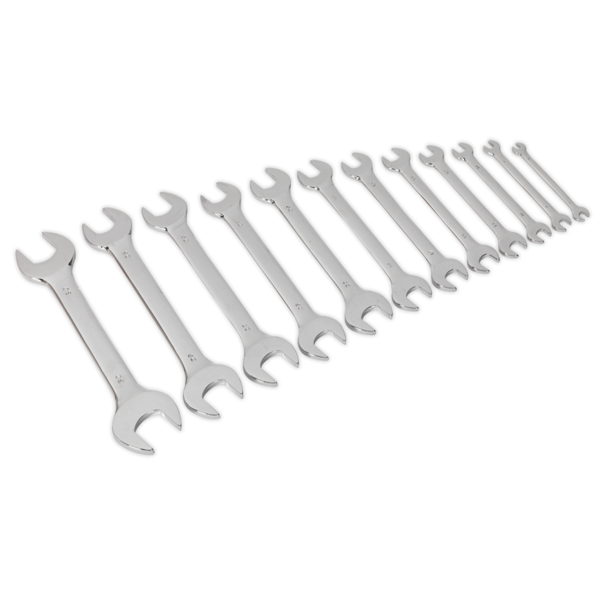 12pc Double Open-End Spanner Set