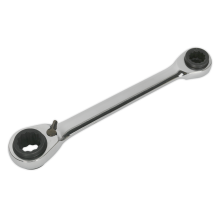 4-in-1 Reversible Ratchet Ring Spanner