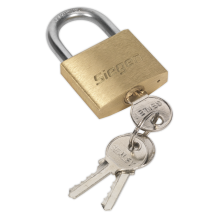 40mm Brass Body Padlock with Brass Cylinder