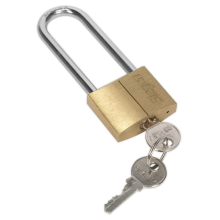 40mm Long Shackle Brass Body Padlock with Brass Cylinder