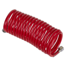 5m x Ø5mm PE Coiled Air Hose with 1/4