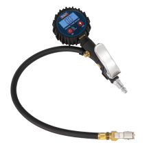 Digital Tyre Inflator with Clip-On Connector