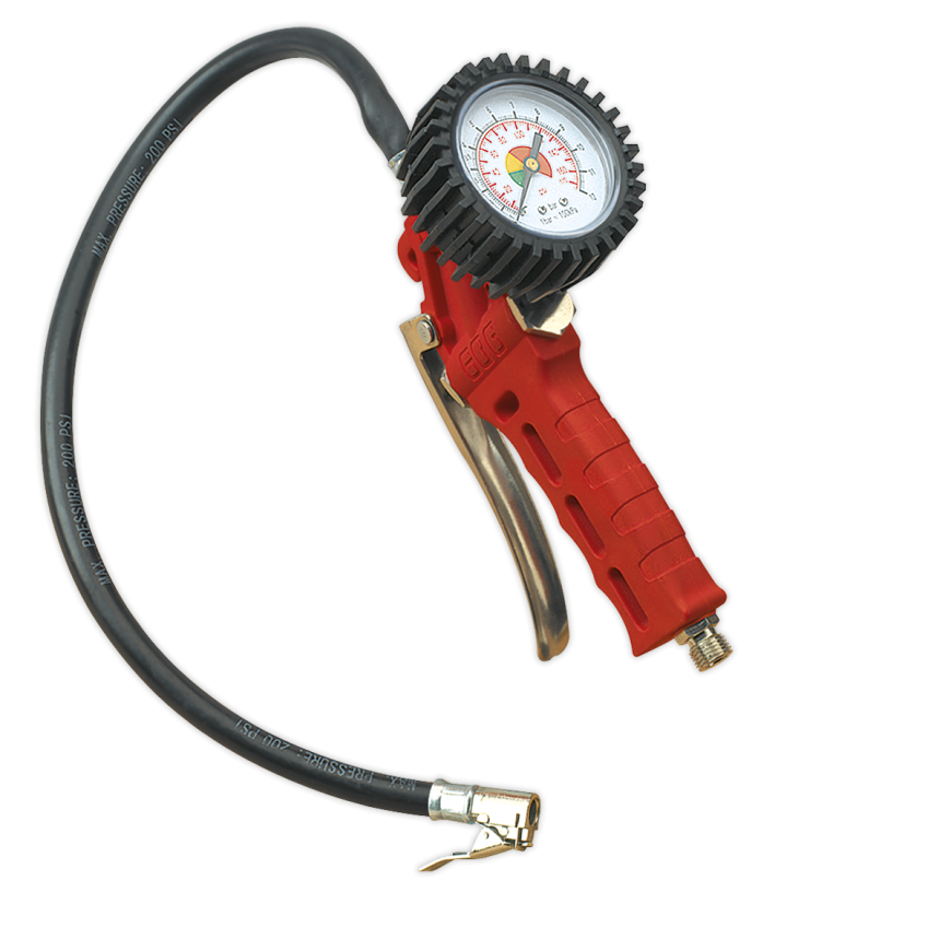 Tyre Inflator with Clip-On Connector