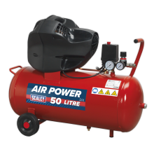 50L Oil Free V-Twin Direct Drive Air Compressor 3hp