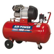 100L V-Twin Direct Drive Air Compressor 3hp