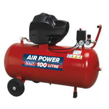 100L Oil Free V-Twin Direct Drive Air Compressor 3hp