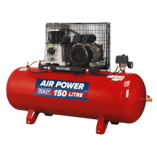 150L Belt Drive Air Compressor 3hp with Cast Cylinders