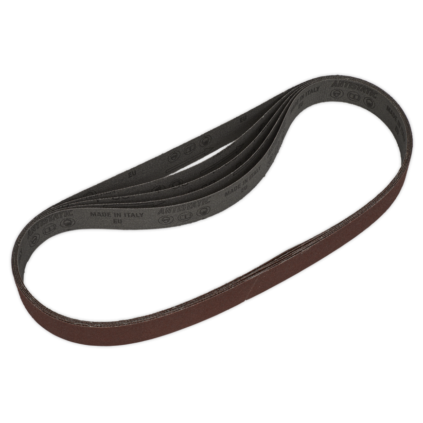 80Grit 25 x 762mm Sanding Belt - Pack of 5