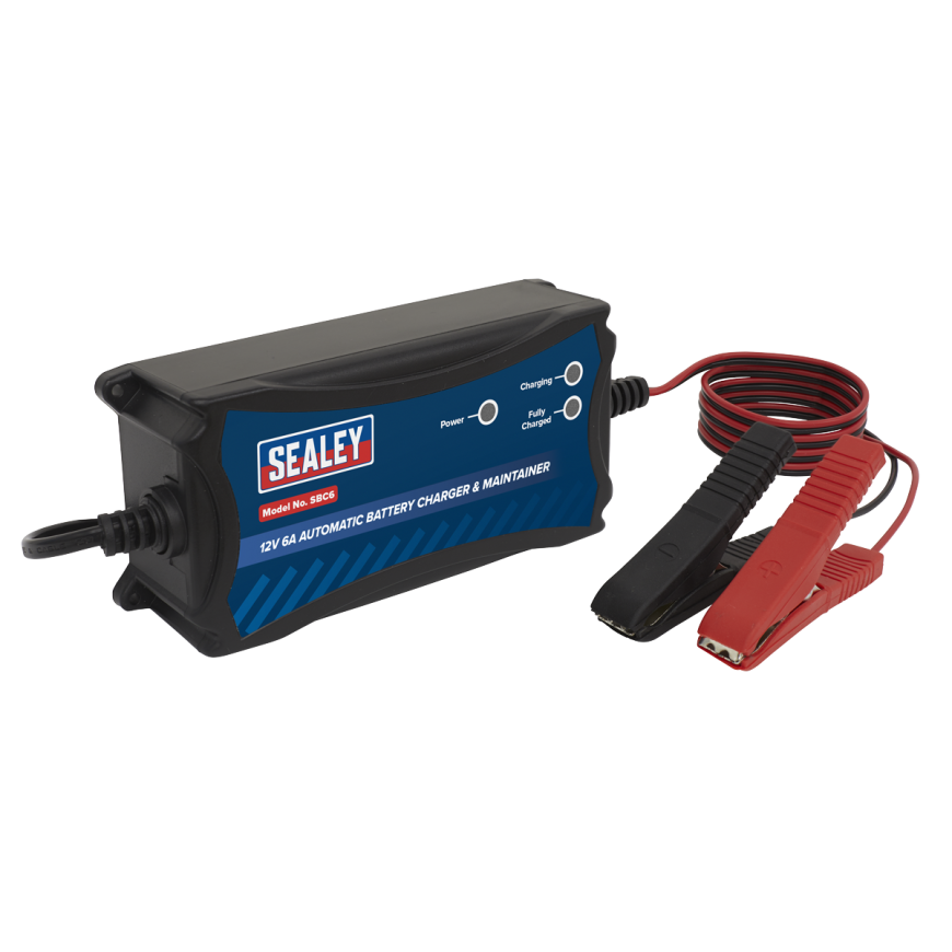 12V 6A Automatic Battery Charger & Maintainer