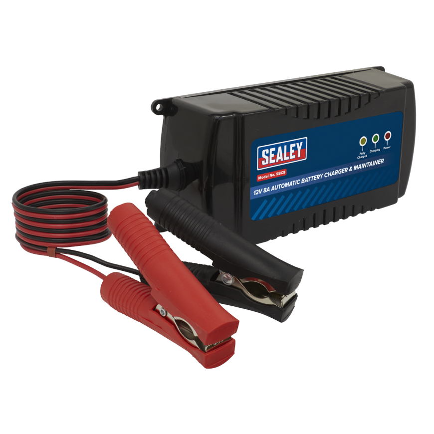 12V 8A Automatic Battery Charger & Maintainer