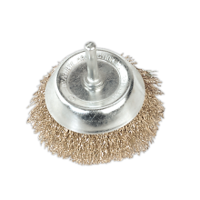 Ø75mm Wire Cup Brush with 6mm Shaft