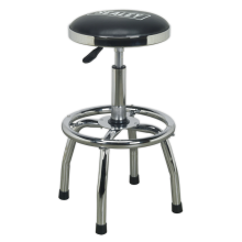 Heavy-Duty Pneumatic Workshop Stool with Adjustable Height Swivel Seat