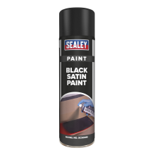 500ml Black Satin Paint